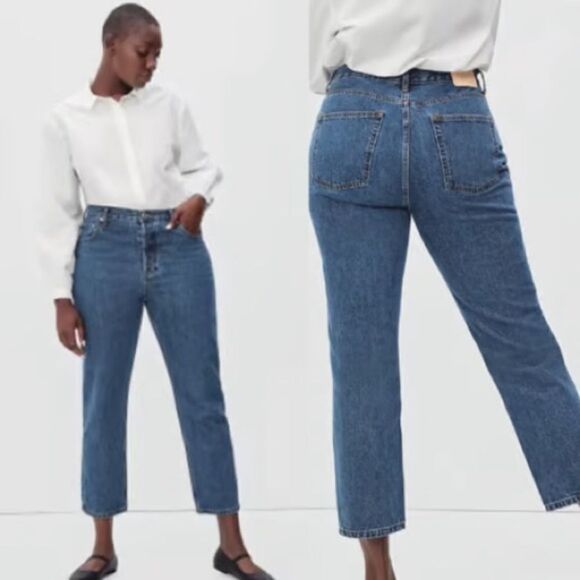 New Everlane 90’s Cheeky Crop Jeans Sz 26 - Picture 7 of 8